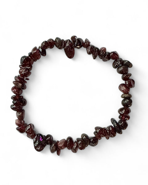 Garnet Chip Bracelet