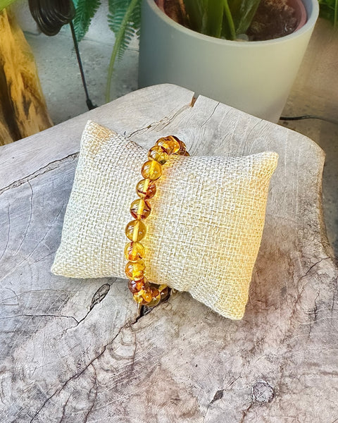 Amber Beaded Bracelet