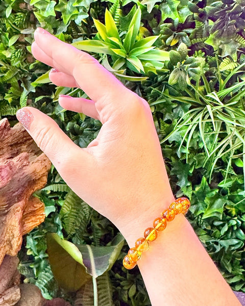 Amber Beaded Bracelet