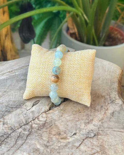 Blue Onyx Beaded Bracelet