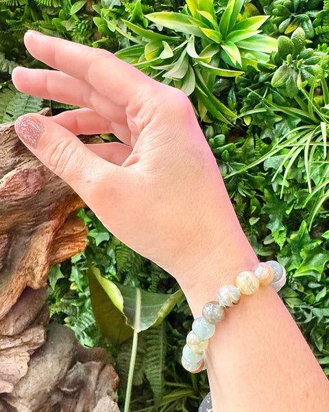 Blue Onyx Beaded Bracelet