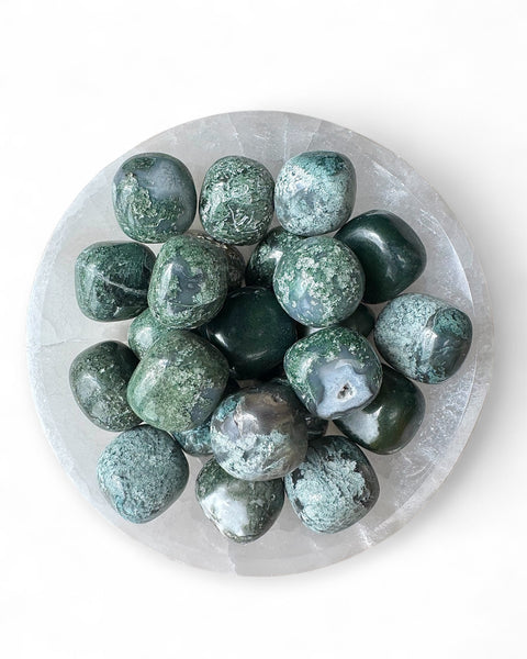 Moss Agate Tumble Stone