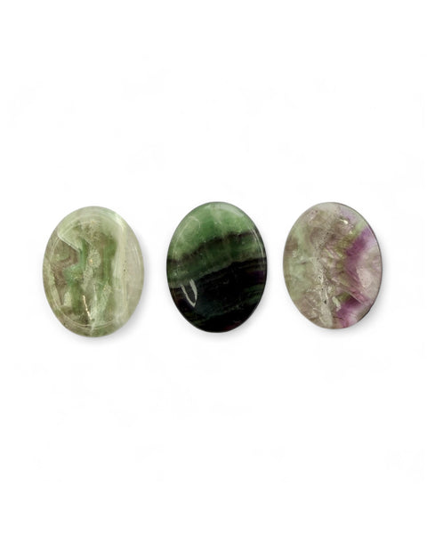 Fluorite crystal thumb / worry stone