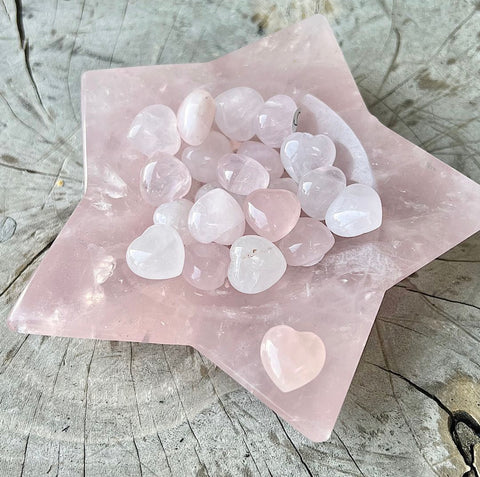 Rose Quartz Heart - Mini