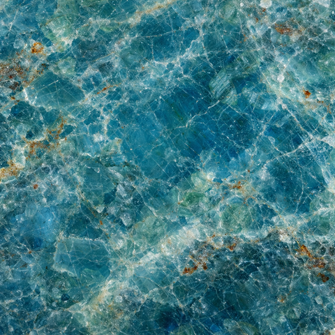 Blue apatite freeform