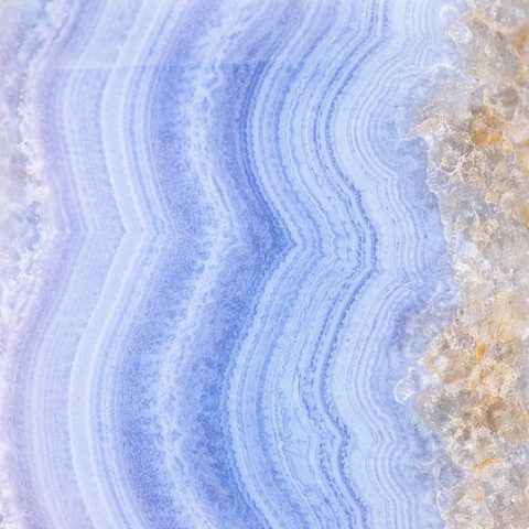 Blue lace agate close up
