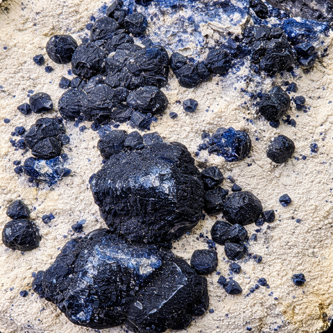 blueberry fluorite close up