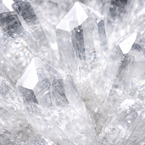 Clear quartz close up