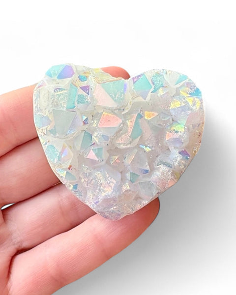 Aura quartz heart