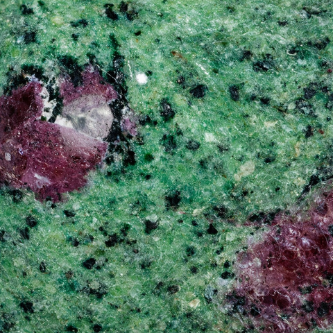 Ruby zoisite close up