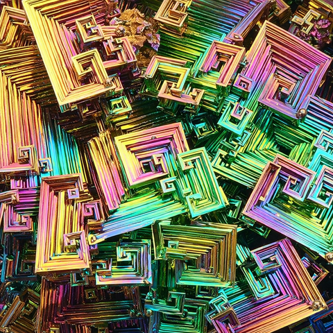 Bismuth crystal collection