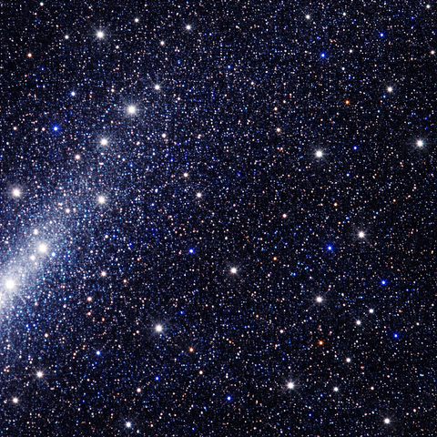 Blue goldstone close up