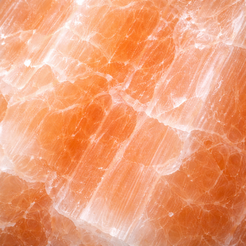 Peach selenite crystal collection