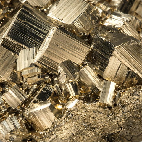 Pyrite close up