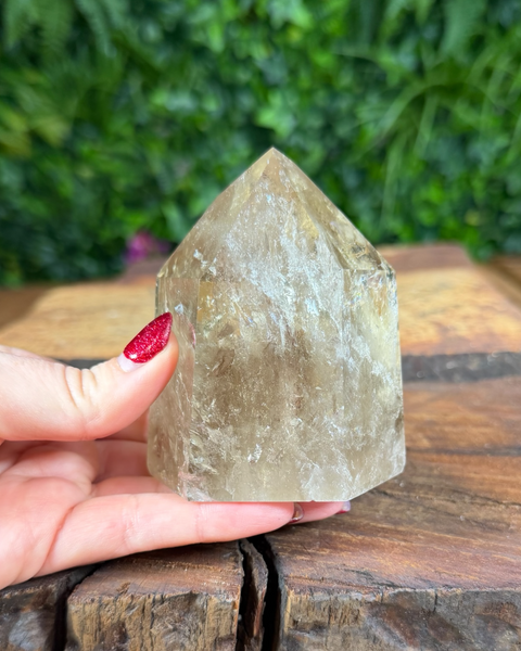 Citrine towers with inclusions