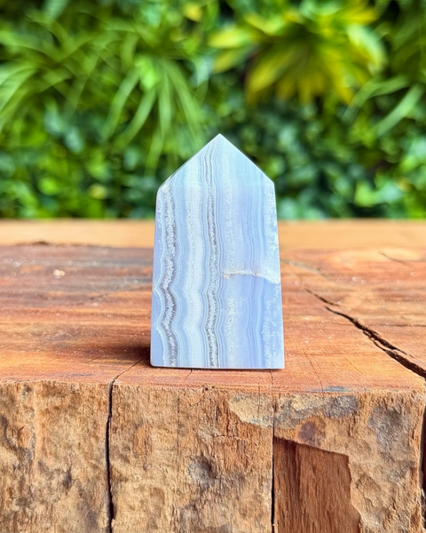 Blue lace agate towers