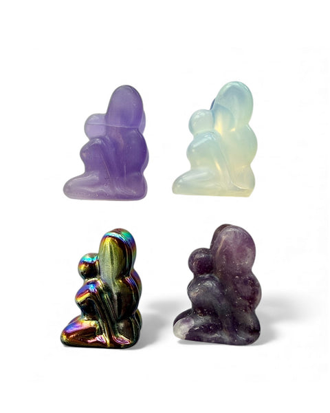 Fairy mini pocket crystal carving