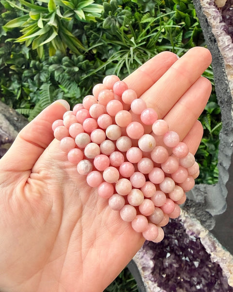 Pink opal bracelet