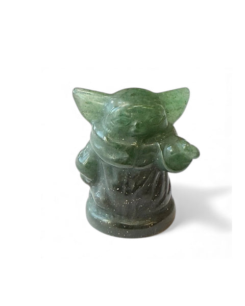 Mini green creature carving