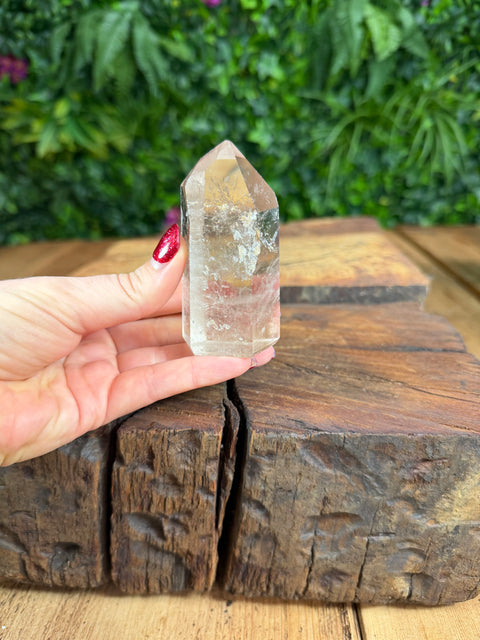 Citrine towers with inclusions