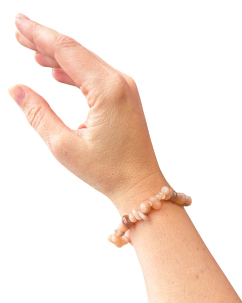 Sunstone chip bracelet
