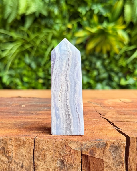 Blue lace agate towers