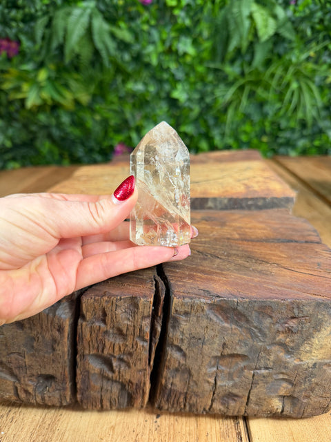 Citrine towers with inclusions