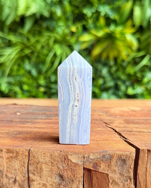 Blue lace agate towers