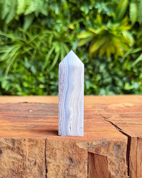 Blue lace agate towers