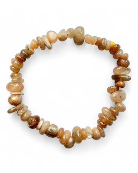 Sunstone chip bracelet