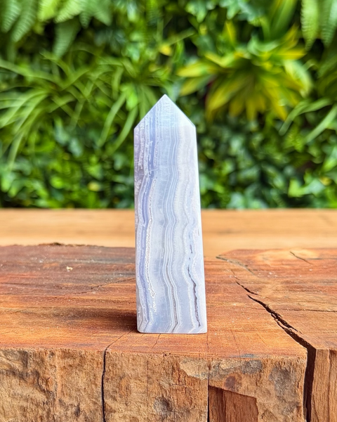 Blue lace agate towers