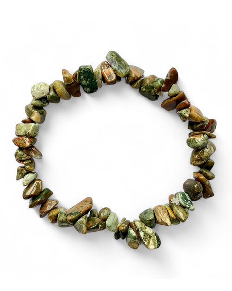 Rhyolite chip bracelet