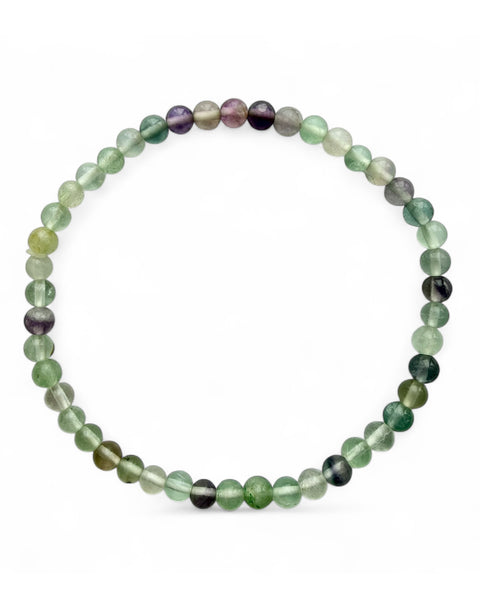 Fluorite beaded bracelet - small bead