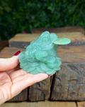 Aventurine money toad frog carving