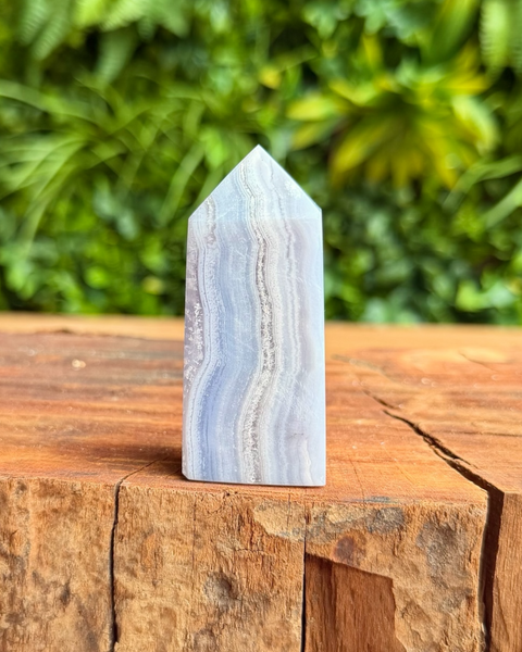 Blue lace agate towers