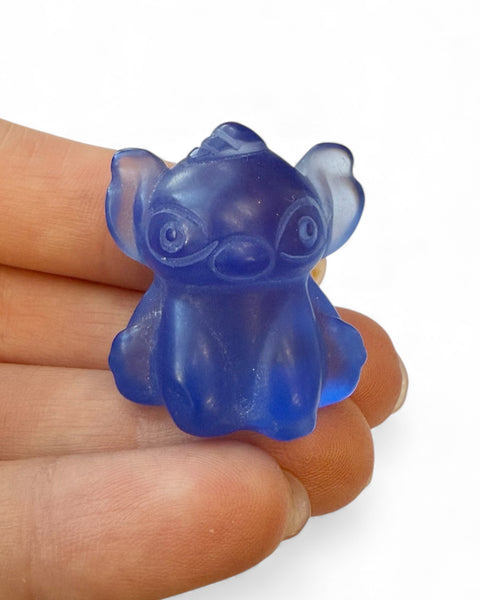 Mini character carving - blue creature