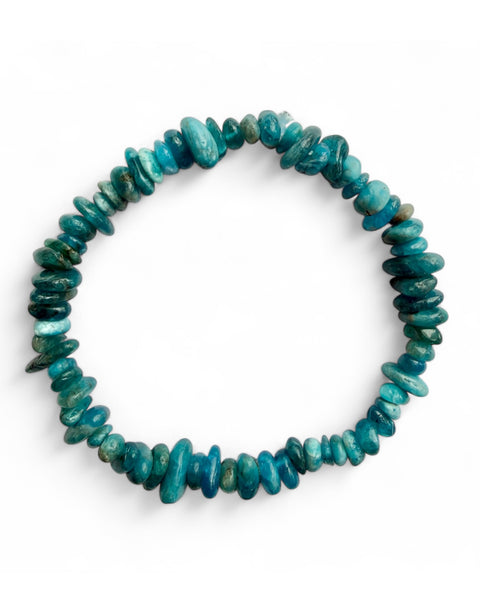 Apatite chip bracelet