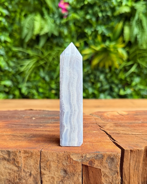 Blue lace agate towers