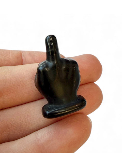 Mini middle finger carving