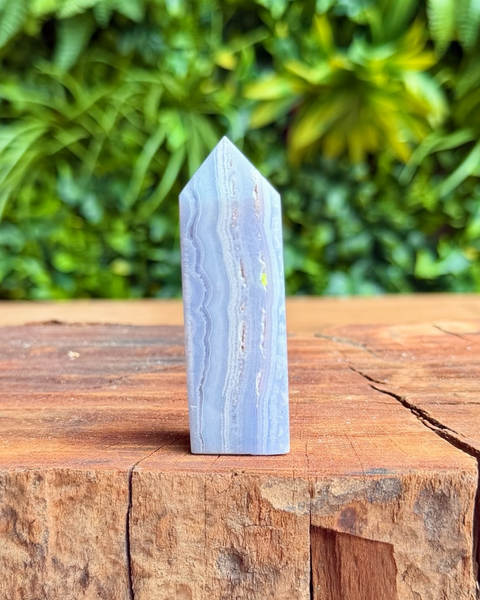 Blue lace agate towers