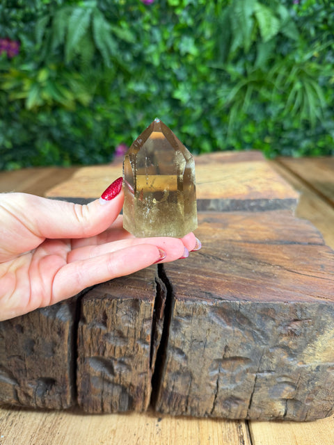 Citrine towers with inclusions