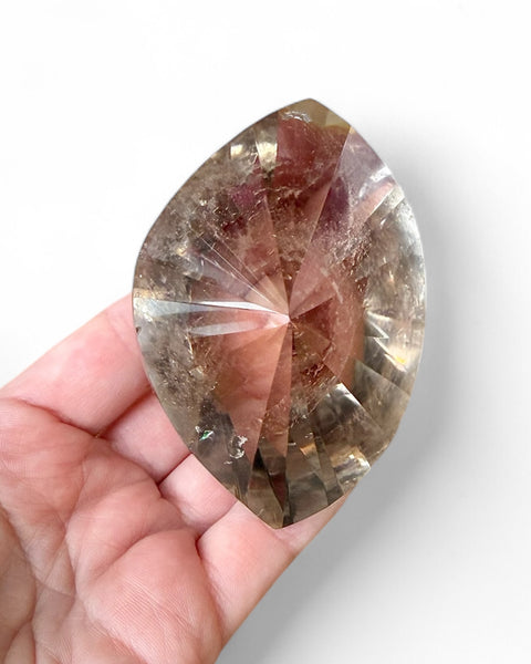 Smoky quartz crystal carving - high grade