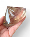 High grade smoky quartz crystal carving