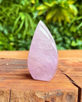 light purple amethyst flame carving