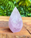 Light purple amethyst flame carving 