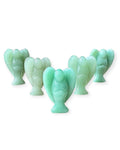 green aventurine angel carvings