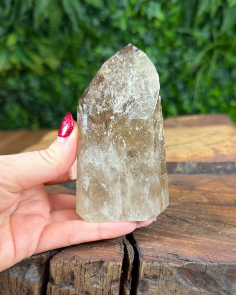 Citrine towers with inclusions