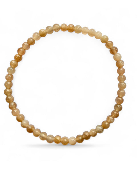 Sunstone beaded bracelet - small bead