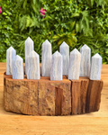 Blue lace agate towers 
