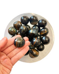 Blue tigers eye crystal tumble stone 